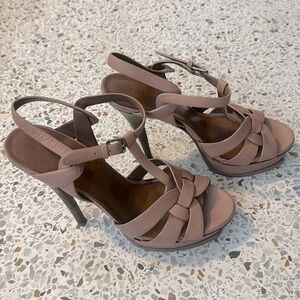 YSL nude Tribute heels